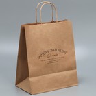 Пакет подарочный крафтовый, упаковка, «Ярких эмоций», 24 х 28 х 14 см (комплект 10 шт) - фото 24574687