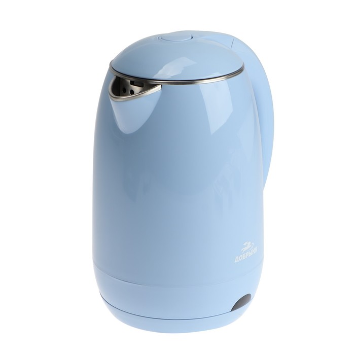 Чайник электрический "Добрыня" DO-1249B, пластик, 1.8 л, 2000 Вт, голубой - Фото 1