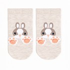 Носки женские "Заяц", цвет светло-бежевый, размер 36-40 - фото 25374115
