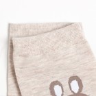 Носки женские "Заяц", цвет светло-бежевый, размер 36-40 - фото 25374116