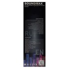 Портативная колонка Soundmax SM-PS4203, 60 Вт, 2400 мАч, FM, BT, microSD, AUX, подсветка - Фото 9