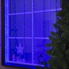УЦЕНКА ВОДОПАД ECO. IP44, Ш:2 м, В:1.5 м, Н.Т. LED-400-220V, 6 режимов, СИНИЙ - фото 13837239