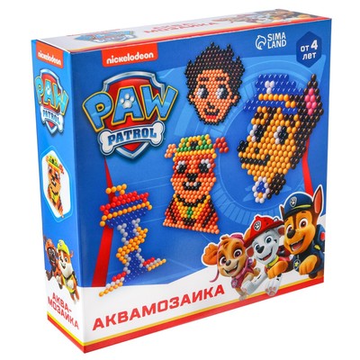 УЦЕНКА Аквамозаика «Команда» Щенячий Патруль, 4 фигурки