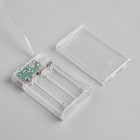 УЦЕНКА Гирлянда «Нить» 5 м роса, IP20, серебристая нить, 50 LED, свечение жёлтое, 2 режима, от батареек AAх3 9440044