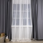 УЦЕНКА Гирлянда «Занавес» 2.8×3 м роса на крючках, IP20, серебристая нить, 300 LED, мерцание, USB, свечение тёплое белое - Фото 6