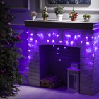 УЦЕНКА Гирлянда «Бахрома», 1.8×0.5 м, IP20, 48 LED, 220 В, 8 режимов, прозрачная нить, свечение фиолетовое - Фото 7