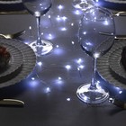 Гирлянда «Мишура» 2 м роса, IP20, серебристая нить, 50 LED, свечение мульти, CR2032х2, УЦЕНКА 9440065 - фото 3645680