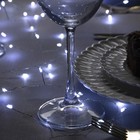 УЦЕНКА Гирлянда «Мишура», 2 м, роса, IP20, 50 LED, от батареек CR2032×2 (в комплекте), серебристая нить, свечение мульти - Фото 2