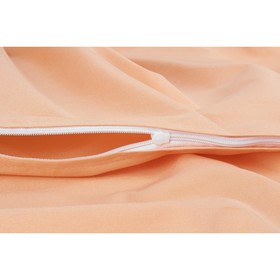Пододеяльник евро «Моноспейс», размер 200х220 см, цвет персиковый