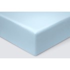 Простыня на резинке «Моноспейс», размер 90х200х23 см, цвет голубой - фото 301157442