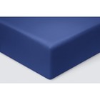 Простыня на резинке «Моноспейс», размер 90х200х23 см, цвет тёмно-синий - фото 300878591
