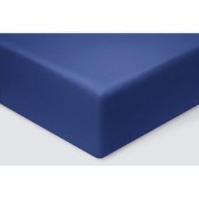 Простыня на резинке «Моноспейс», размер 90х200х23 см, цвет тёмно-синий