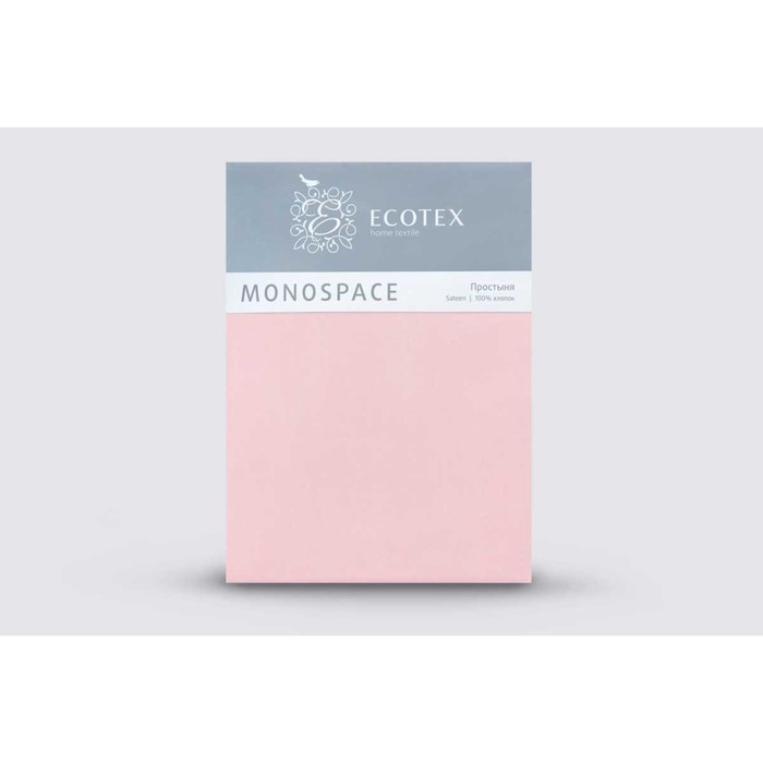 Простыня 1.5 сп «Моноспейс», размер 150х215 см, цвет светло-розовый