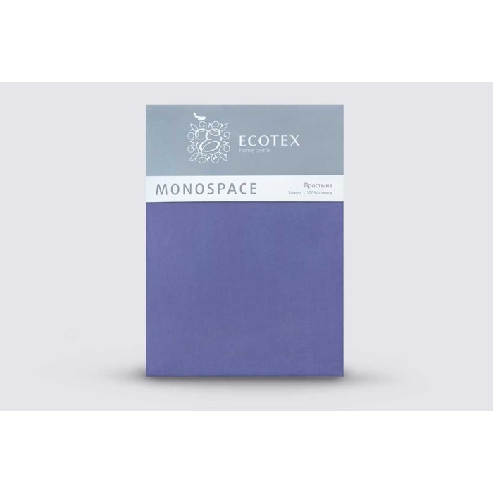 Простыня 1.5 сп «Моноспейс», размер 150х215 см, цвет синий