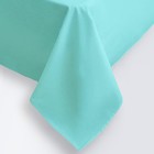 Простыня евро Ecotex «Моноспейс», 220×240 см, бирюзовая, сатин - Фото 4