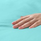 Простыня евро Ecotex «Моноспейс», 220×240 см, бирюзовая, сатин - Фото 5