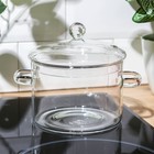 УЦЕНКА Кастрюля стеклянная огнеупорная Magistro «Лия», 1,450 л - Фото 4