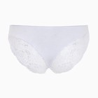 Трусы женские слипы, цвет белый, размер 48 - фото 37211255