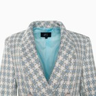 Пиджак твидовый двубортный MIST р. 42, голубой - Фото 9