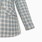 Пиджак твидовый двубортный MIST р. 42, голубой - Фото 10