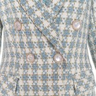 Пиджак твидовый двубортный MIST р. 42, голубой - Фото 11