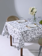 Скатерть «Доляна» Plant leaves, 146×180 см, 100% хлопок, рогожка 164 г/м² - Фото 1
