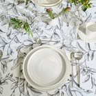 Скатерть Доляна Plant leaves 146х250 см, 100% хлопок, рогожка 164 г/м2 - Фото 6