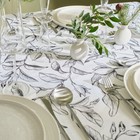 Скатерть «Доляна» Plant leaves, 146×250 см, 100% хлопок, рогожка 164 г/м² - Фото 7