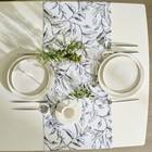 Дорожка «Доляна» Plant leaves, 40×146 см, 100% хлопок, рогожка 164 г/м² - Фото 4