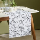 Дорожка «Доляна» Plant leaves, 40×146 см, 100% хлопок, рогожка 164 г/м² - Фото 5