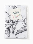 Кухонное полотенце «Доляна. Plant leaves» 35?60 см, 100% хлопок, рогожка 164 г/м? (комплект 2 шт) - фото 33433708