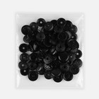 Кнопка пластиковая, d = 15 мм, цвет чёрный (комплект 20 шт) - фото 23252715