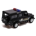 Машина металлическая LAND ROVER DEFENDER, 1:32, инерция, полиция - фото 3230734