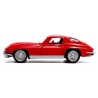 Машина металлическая CHEVROLET CORVETTE, 1:32, открываются двери, инерция, цвет красный - фото 26049174