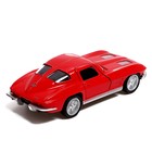 Машина металлическая CHEVROLET CORVETTE, 1:32, открываются двери, инерция, цвет красный - фото 26049175