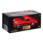Машина металлическая CHEVROLET CORVETTE, 1:32, открываются двери, инерция, цвет красный - фото 26049177