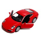 Машина металлическая PORSCHE 911 CARRERA S, 1:32, открываются двери, инерция, цвет красный - Фото 4