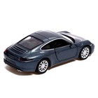 Машина металлическая PORSCHE 911 CARRERA S, 1:32, открываются двери, инерция, цвет серый - Фото 3