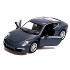 Машина металлическая PORSCHE 911 CARRERA S, 1:32, открываются двери, инерция, цвет серый - Фото 4