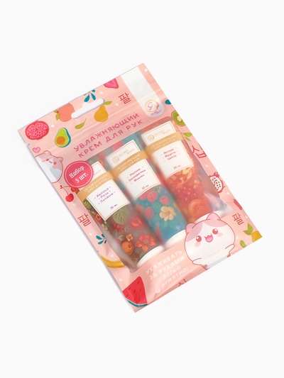 Крем для рук «Цветочные эмоции», набор 3 шт