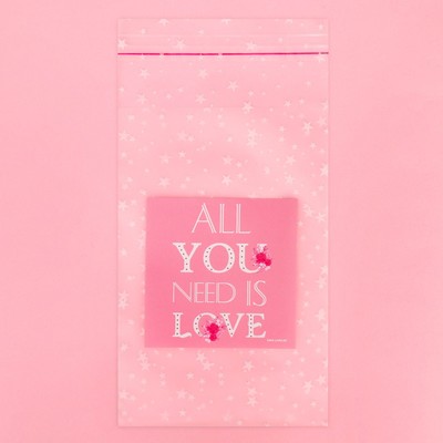 Пакетик под сладости «All you need is love», 10 × 15 см