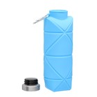 Бутылка для воды складная, 700 мл, 22 х 6.5 см, силиконовая - Фото 4