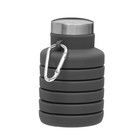 Бутылка для воды складная, 500 мл, 7 х 21 см, силиконовая - фото 7526765