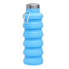 Бутылка для воды складная, 500 мл, 7 х 21 см, силиконовая - фото 7526769