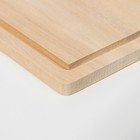 Доска разделочная деревянная "Прямоугольник" с желобом 26х18х0,8 см береза - Фото 3