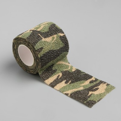 Камуфляжная лента для оружия и снаряжения, 4.5 м × 5 см, тёмная