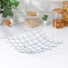 Фруктовница Доляна, 34×34×8 см, цвет хром 9437945