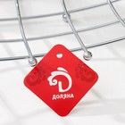 Фруктовница Доляна, 34×34×8 см, цвет хром 9437945