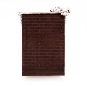 Полотенце махровое 70х130 "Брикс", цвет коричневый, 420г/м, 100% хлопок