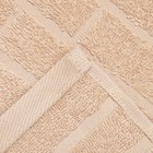 Полотенце махровое 50х80 Брикс, цвет светло-бежевый 420г/м 100% хлопок - фото 53822396